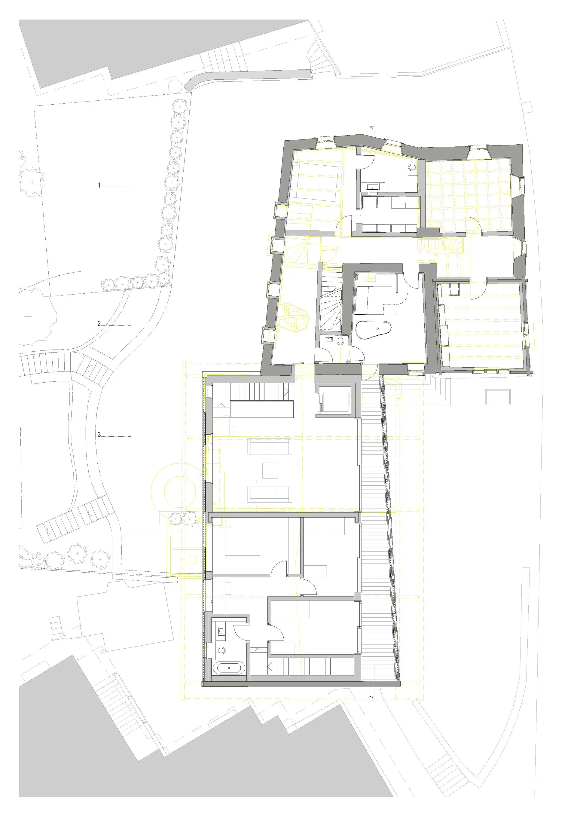 39_Sanierung und Umbau Wohnhaus Canossa mit Stall_Via principala Laax_Grundriss Obergeschoss